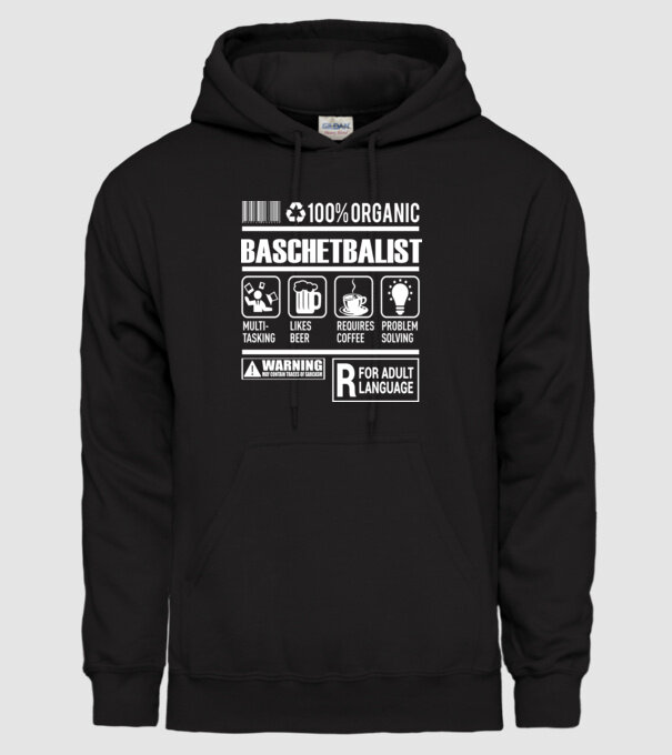 BASCHETBALIST model negru pe tricou