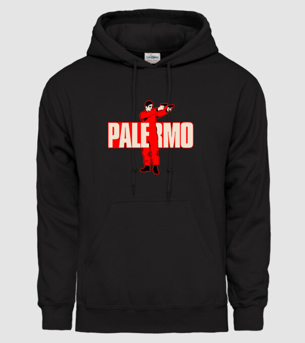 palermo la casa de papel model negru pe tricou