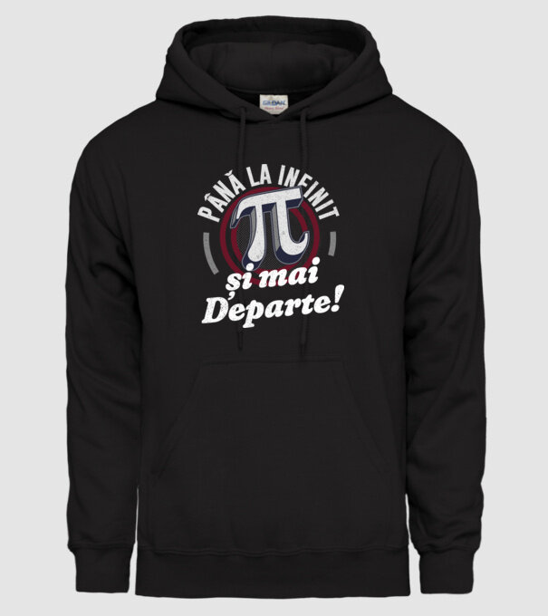 Până la infinit și mai departe! model negru pe tricou