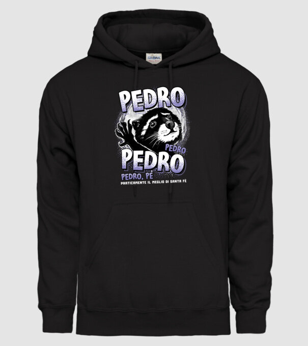 PEDRO PEDRO PEDRO model negru pe tricou