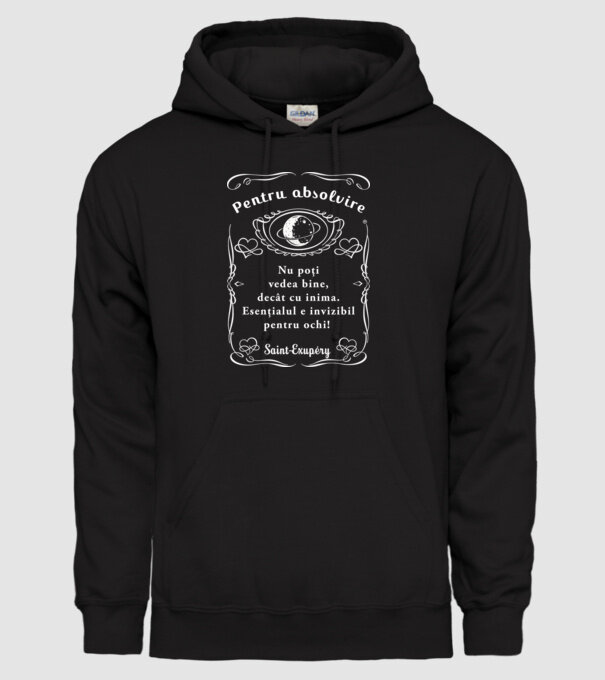 pentru absolvire model negru pe tricou