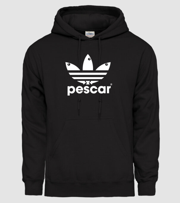 Pescar original model negru pe tricou