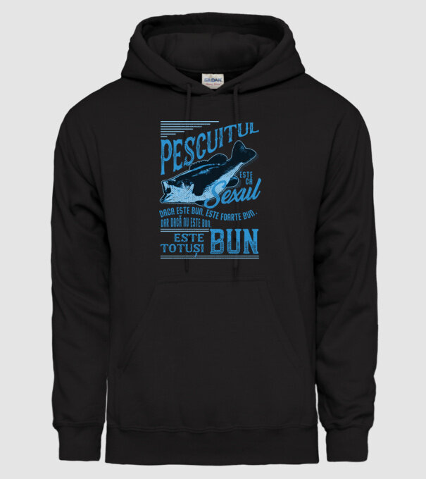 pescuitul este ca sexul, dacă este bun, este foarte bun, dar dacă nu este bun, este totuși bun model negru pe tricou