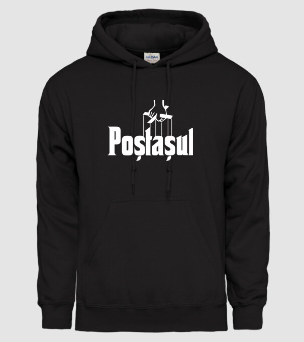 poștașul model negru pe tricou