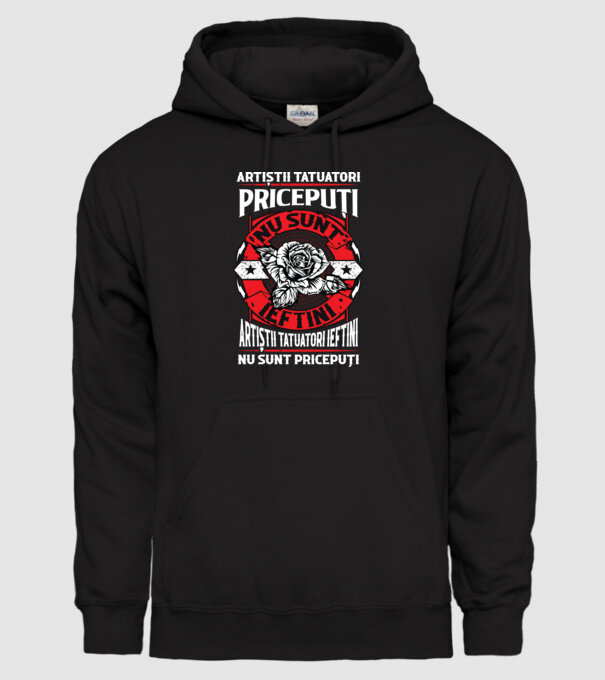 artiștii tatuatori pricepuți nu sunt ieftini, artiștii tatuatori ieftini nu sunt pricepuți model negru pe tricou