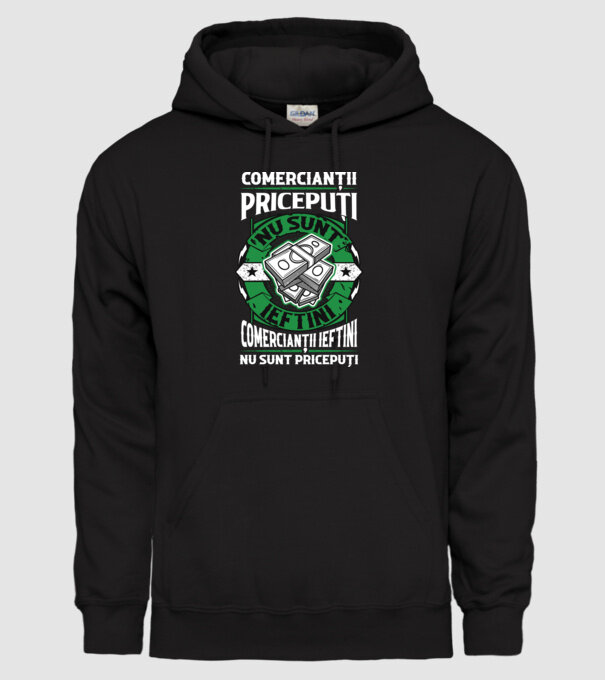 comercianții pricepuți nu sunt ieftini, comercianții ieftini nu sunt pricepuți model negru pe tricou