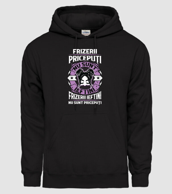 frizerii pricepuți nu sunt ieftini, frizerii ieftini nu sunt pricepuți model negru pe tricou