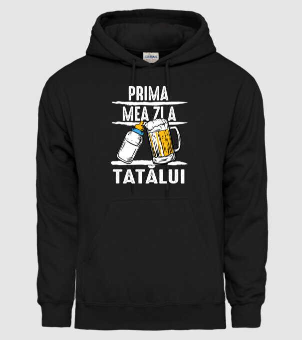prima mea zi a tatălui model negru pe tricou