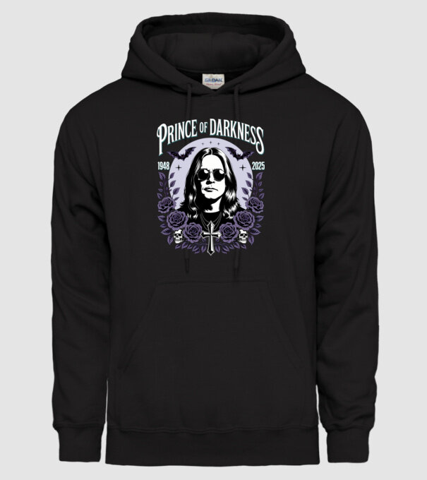 Prince of Darkness model negru pe tricou