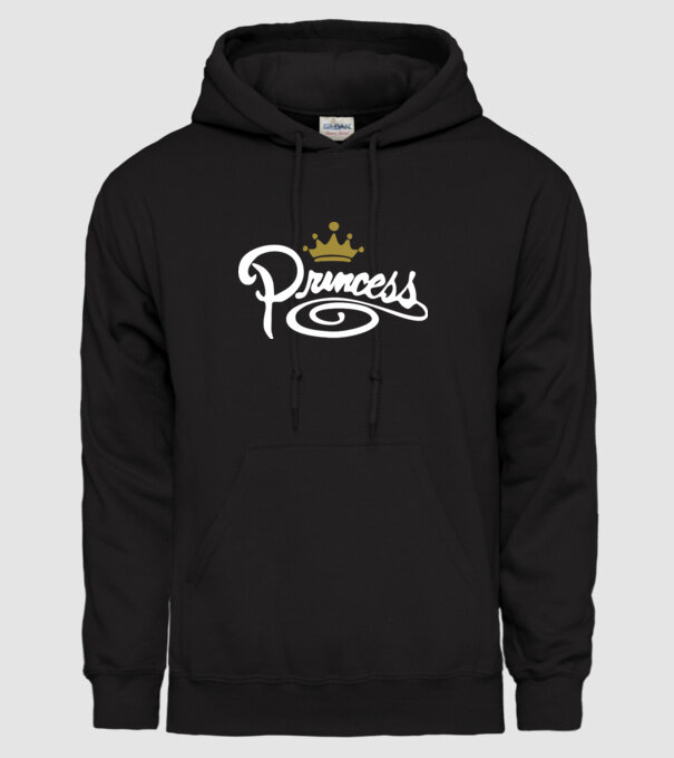 Princess model negru pe tricou