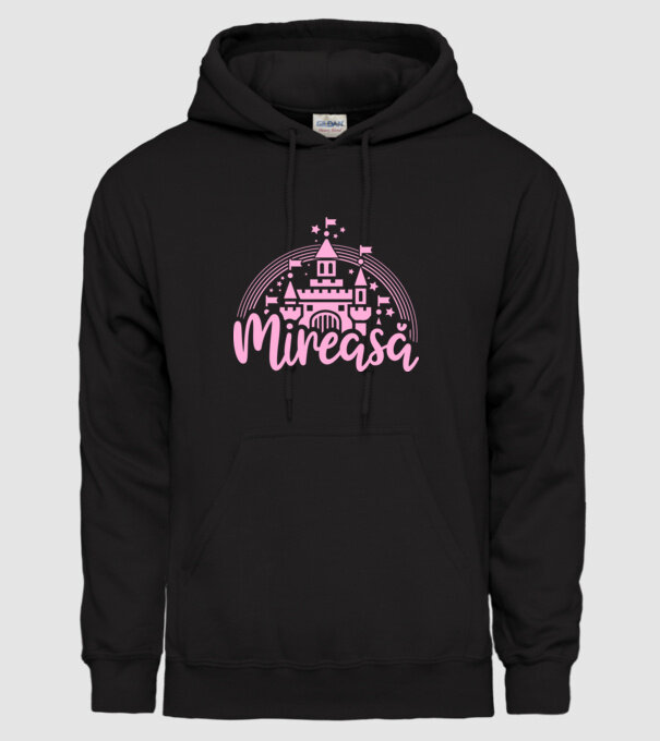 Prinţesă mireasă model negru pe tricou