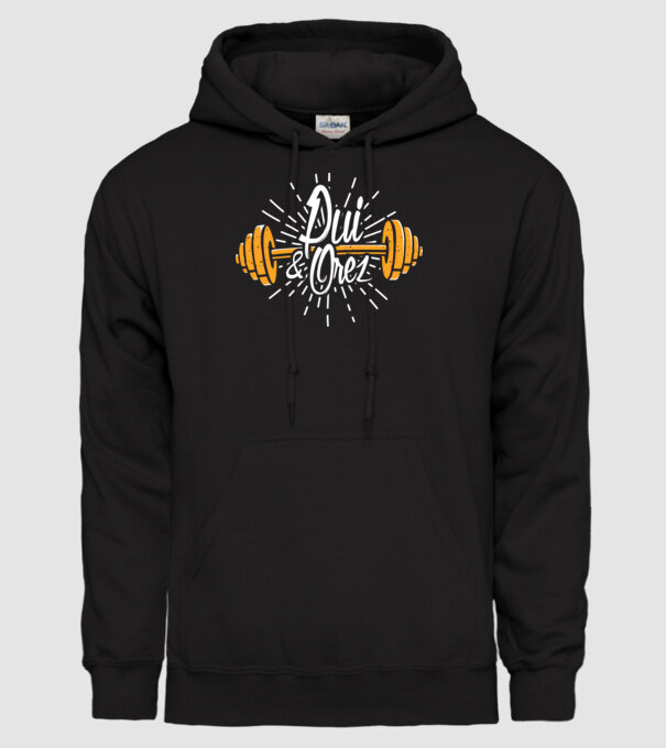 Pui & orez model negru pe tricou