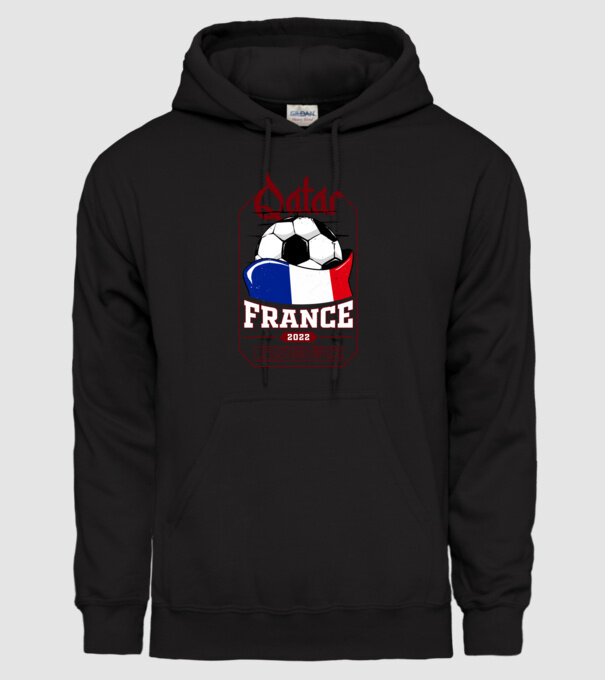 Qatar teams France model negru pe tricou