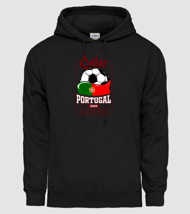 Qatar teams Portugal model negru pe tricou