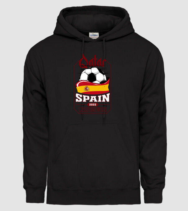 Qatar teams Spain model negru pe tricou