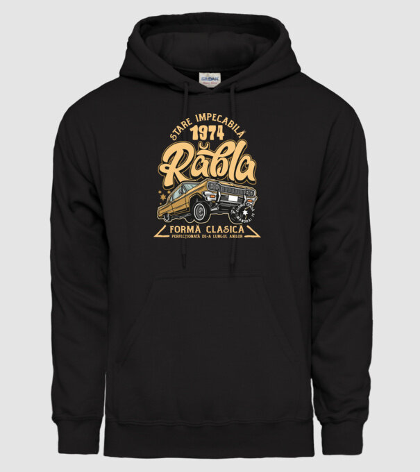 Rablă 1975 model negru pe tricou