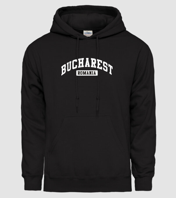 România Bucharest sport model negru pe tricou