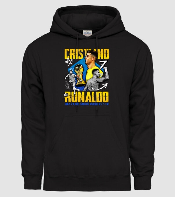 Ronaldo tribute model negru pe tricou