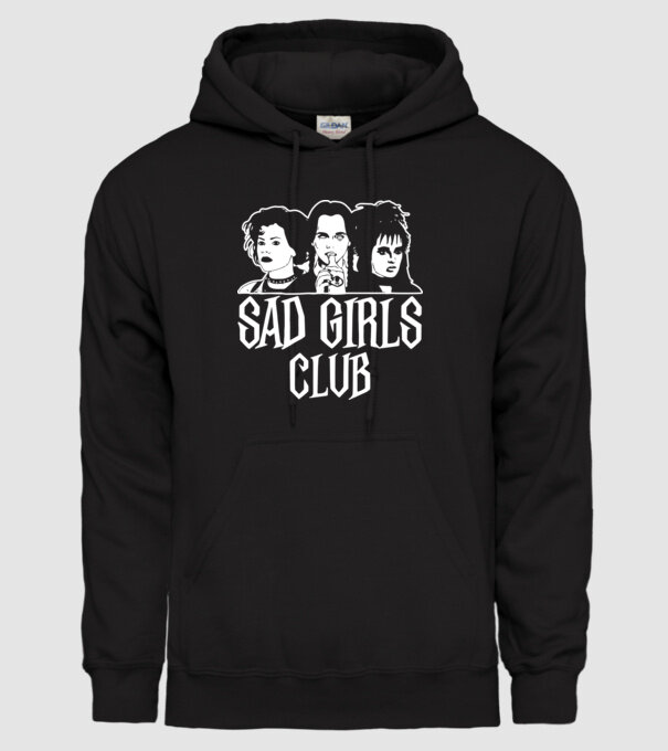Sad Girls Club model negru pe tricou