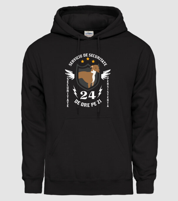 serviciu de securitate - securitate - persistență - 24 de ore pe zi model negru pe tricou
