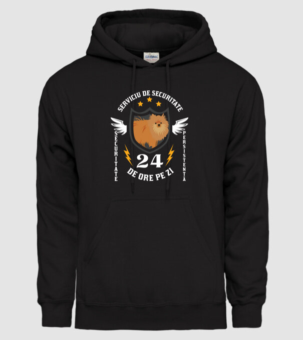serviciu de securitate - securitate - persistență - 24 de ore pe zi model negru pe tricou
