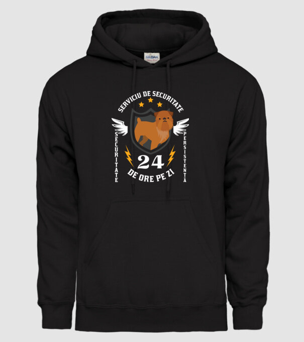 serviciu de securitate - securitate - persistență - 24 de ore pe zi model negru pe tricou