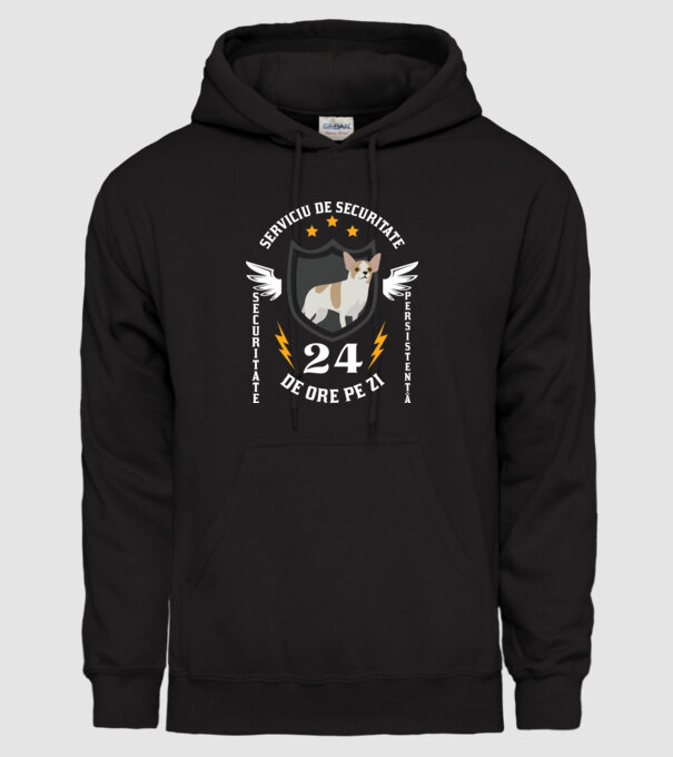 serviciu de securitate - securitate - persistență - 24 de ore pe zi model negru pe tricou
