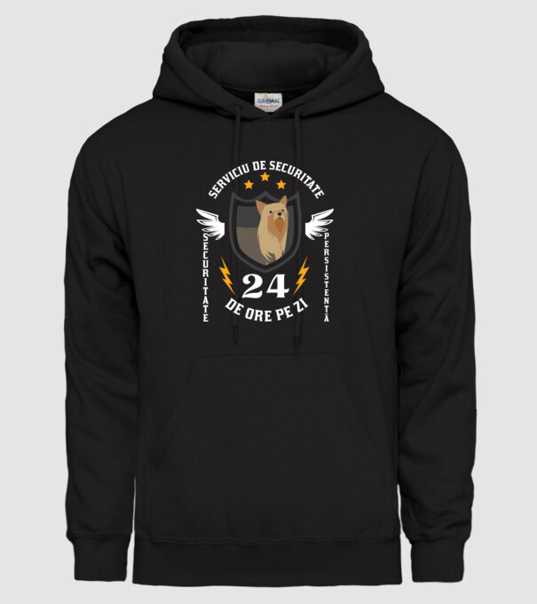 serviciu de securitate - securitate - persistență - 24 de ore pe zi model negru pe tricou