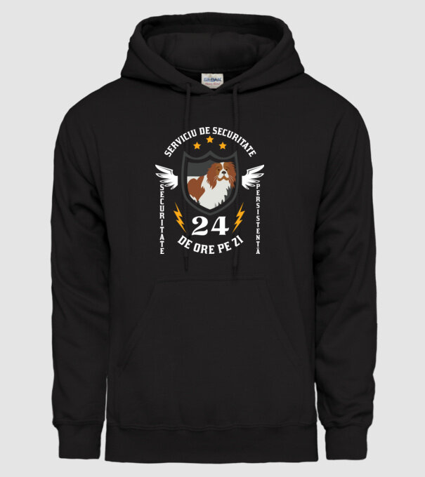 serviciu de securitate - securitate - persistență - 24 de ore pe zi model negru pe tricou