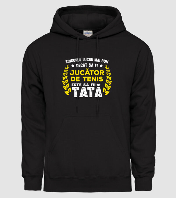 singurul lucru mai bun decât tenisul este să fi jucător de tenis model negru pe tricou
