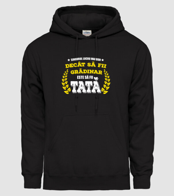 Singurul lucru mai bun decât să fii grădinar este să fii tată model negru pe tricou