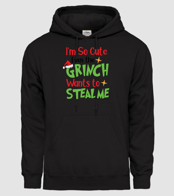 So cute Grinch model negru pe tricou