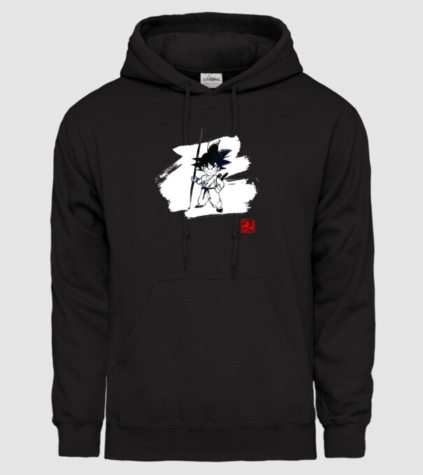 son goku art model negru pe tricou