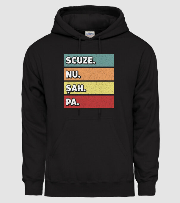 Sorry Cant Chess Bye model negru pe tricou