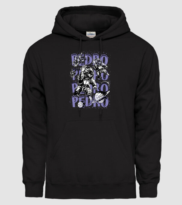 SPACE PEDRO model negru pe tricou