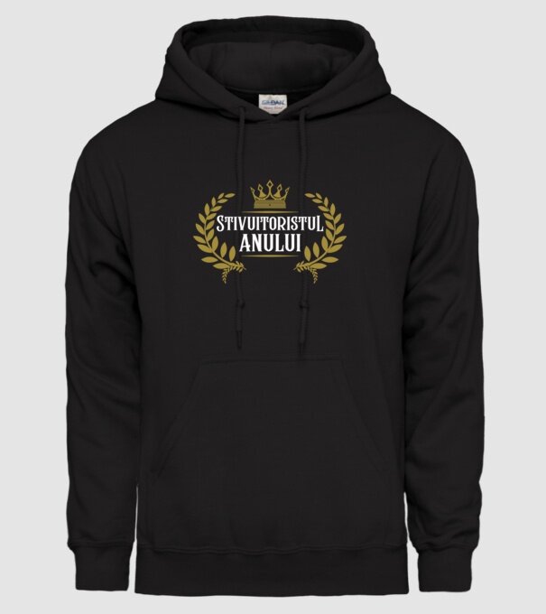 Stivuitoristul anului model negru pe tricou