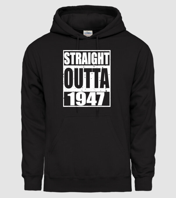 Straight Outta - 1947 model negru pe tricou