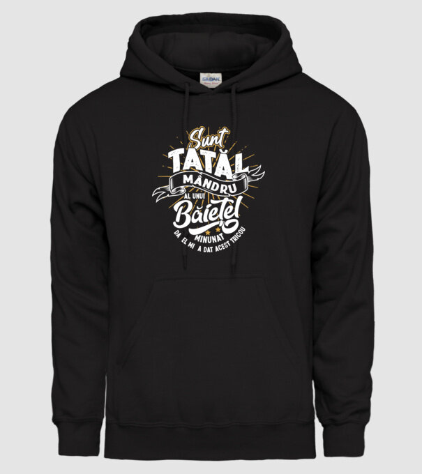 Sunt tatăl mândru al unui băiețel minunat - da, el mi-a dat acest tricou model negru pe tricou