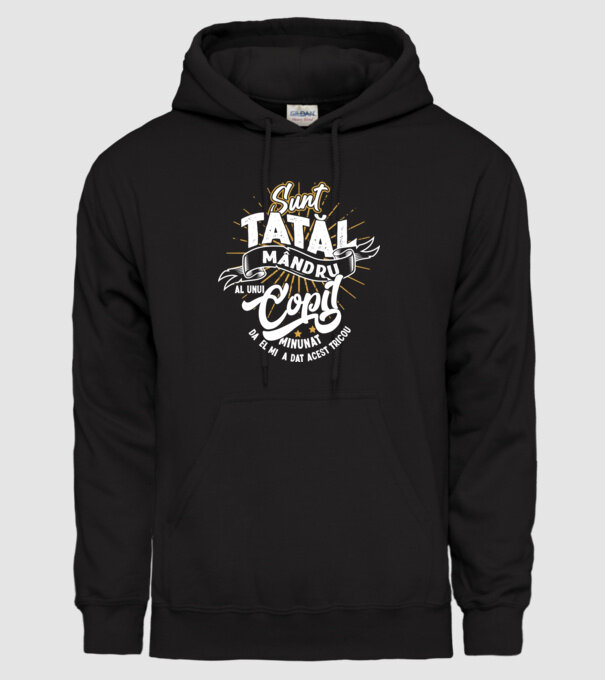 Sunt tatăl mândru al unui copil minunat - da, el mi-a dat acest tricou model negru pe tricou