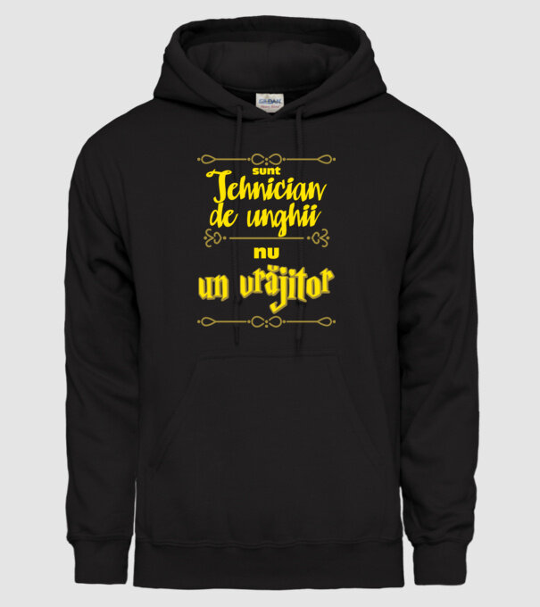 Sunt tehnician de unghii, nu un magician model negru pe tricou