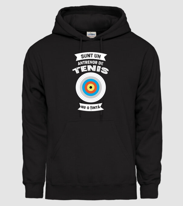 sunt un antrenor de tenis, nu o țintă model negru pe tricou