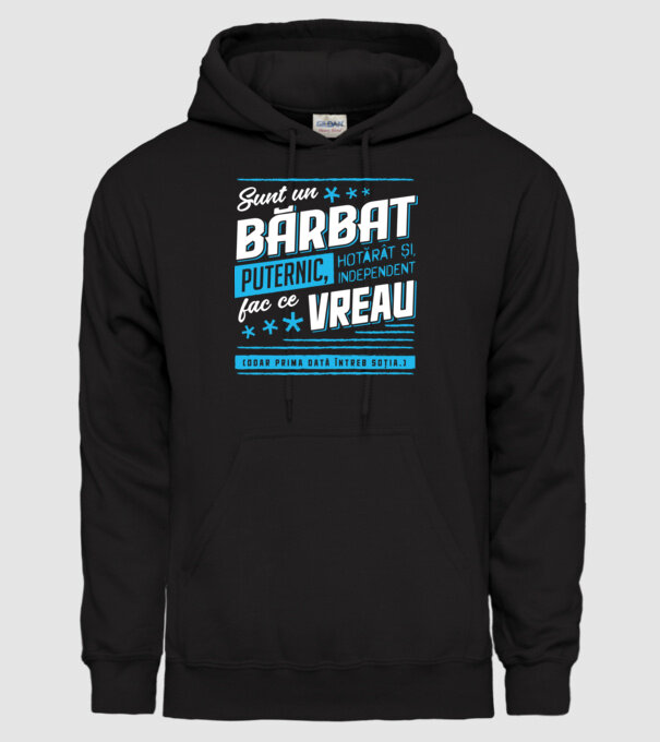 Sunt un bărbat puternic model negru pe tricou