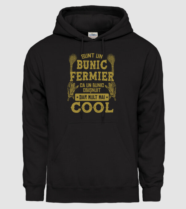 Sunt un bunic fermier, ca un bunic obișnuit, v model negru pe tricou