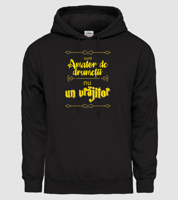 Sunt amator de drumeții, nu un vrăjitor model negru pe tricou