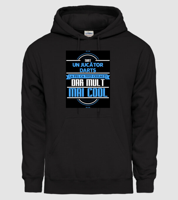 sunt un jucător darts, la fel ca toți ceilalți, dar mult mai cool model negru pe tricou