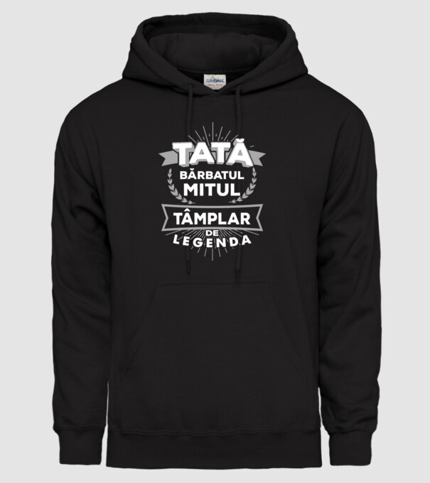 Tată - bărbatul, mitul, tâmplar de legendă model negru pe tricou
