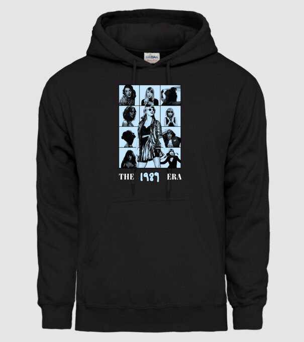 Taylor Swift ERAS blue model negru pe tricou