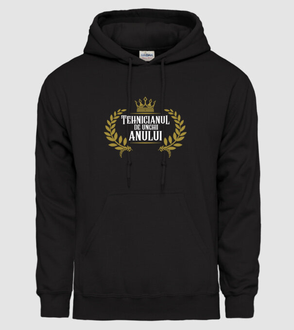 Tehnicianul de unghii al anului model negru pe tricou