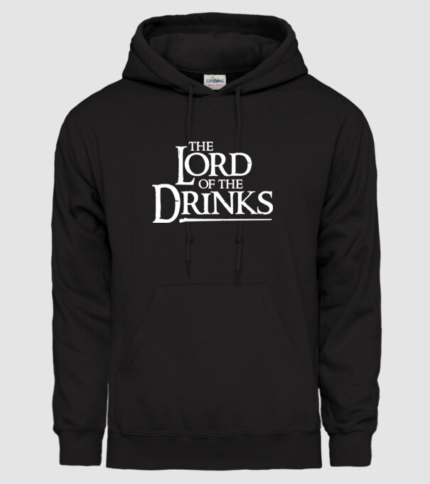 The Lord Of The Drinks model negru pe tricou