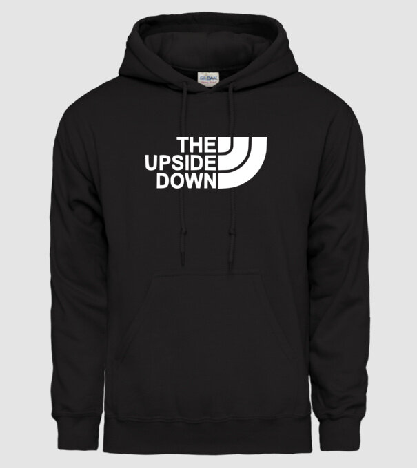 the upside down model negru pe tricou